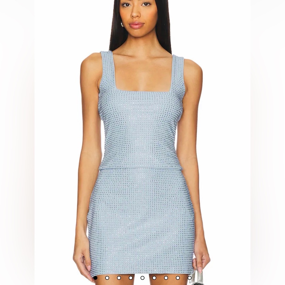 Good American Crystal Tank and Skirt